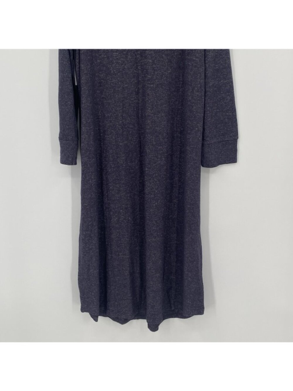 SOMA Size XL Gray CozyLuxe Long Sleeve Long Sleepshirt Rib - Picture 14 of 14